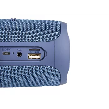 Nešiojamas garsiakalbis MANTA SPK130GO BT — Bluetooth 5.0, TWS, FM, 10 W RMS, įkraunamas (juodas, 8×8×19 cm)