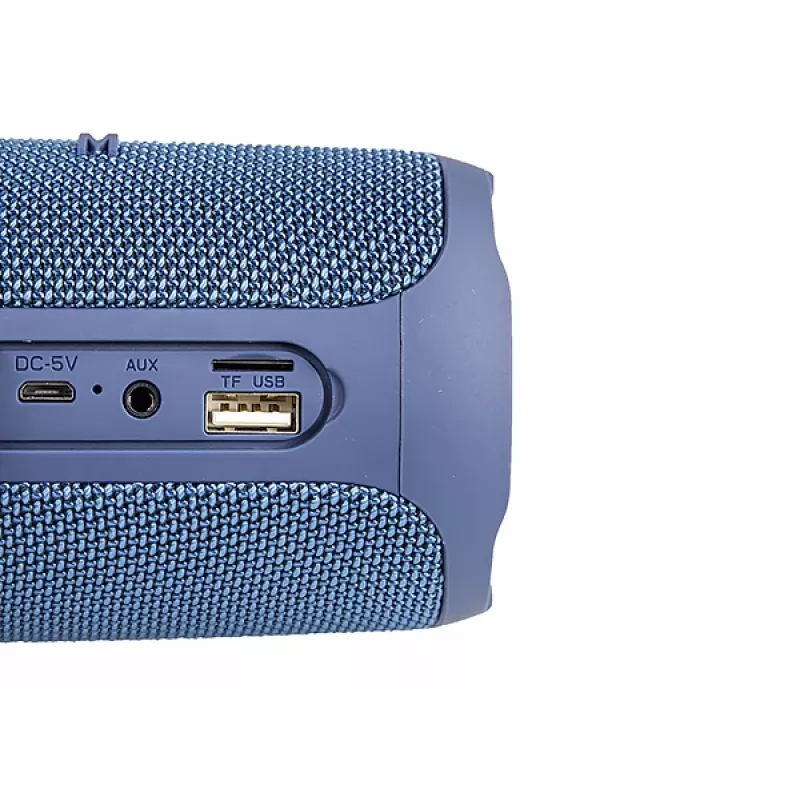 Nešiojamas garsiakalbis MANTA SPK130GO BT — Bluetooth 5.0, TWS, FM, 10 W RMS, įkraunamas (juodas, 8×8×19 cm)