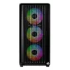 Montech X5M (B) Micro Tower PC korpusas — Micro‑ATX/Mini‑ITX, 3x120mm priekyje, 1x120mm gale, palaiko ATX PSU, 2x3.5 colio + 4x2.5 colio, juoda