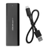 SSD korpusas QOLTEC 50312 Juodas vienam M.2 SATA diskui, USB Type-C (USB 2.0 / 3.2 Gen 1)