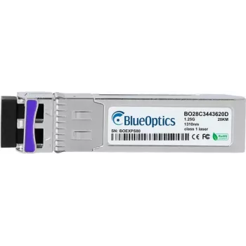 Tinklo siųstuvo-imtuvo modulis BlueOptics 1442040G1-BO — šviesolaidinis cSFP, 1250 Mbit/s, sidabrinis