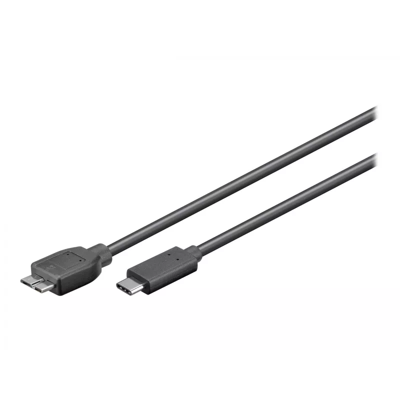 Wentronic goobay - USB laidas - Micro-USB B tipo (kištukas) į USB-C (kištukas) - USB 3.1 - 60 cm - reversinis C kištukas (67995)