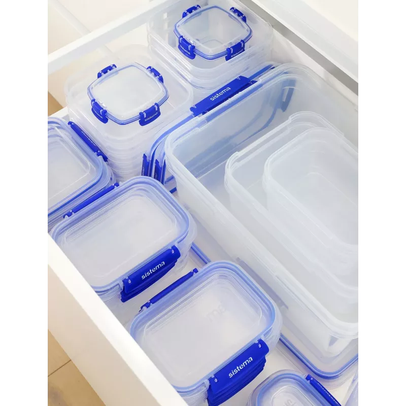 Sistema Plastics Sistema 881650, indas, kvadratinis, 1,15 l, skaidrus, plastikinis, Naujoji Zelandija