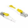 Tinklo kabelis DeLOCK 85330 RJ-45 Cat6a 0,5 m baltas