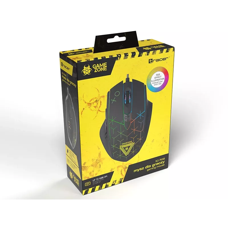 Tracer GAMEZONE XO - Pelė - USB - Hiiri - Optinė - 6 mygtukai - Juoda