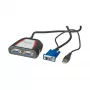 Nešiojamasis VGA vaizdo skirstytuvas, 2x, 250 MHz, VGA, 2x VGA, pilkas, 250 MHz, 0,65 m, 1920 x 1440