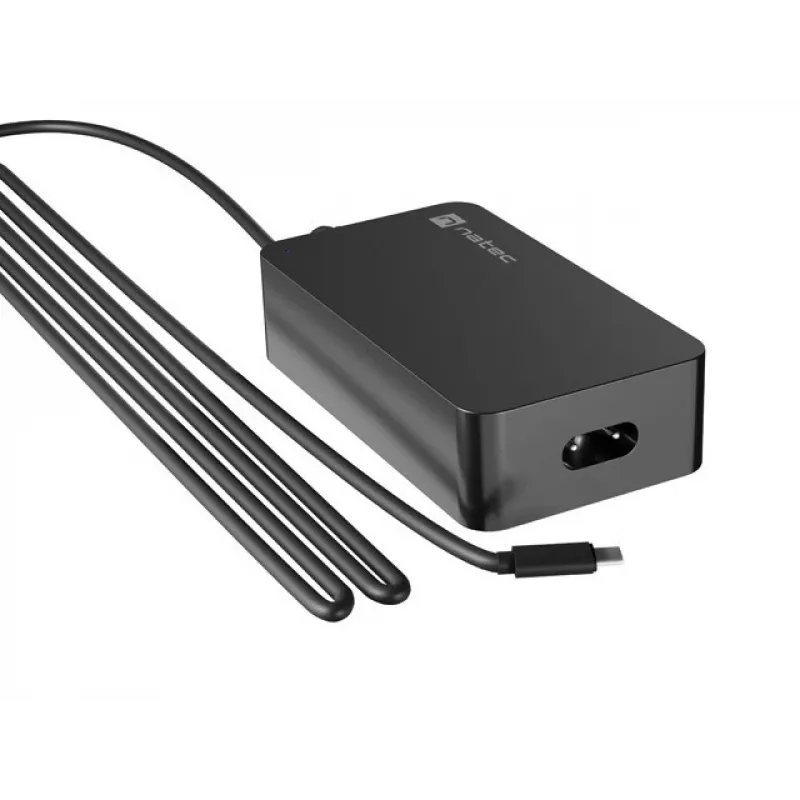 NATEC Grayling USB-C 45W maitinimo adapteris Universalus Juoda