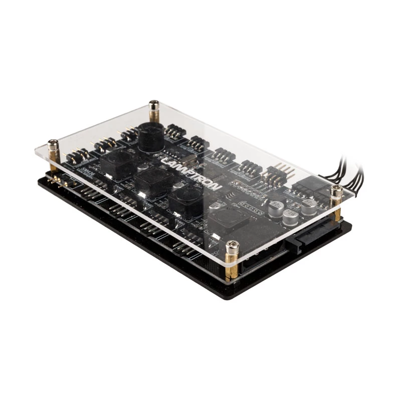 Lamptron SM436 PCI ventiliatoriaus ir RGB LED valdiklis, juodas