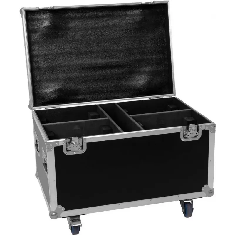 Flightcase Roadinger 4x TMH-X4 (modelis 31001061) — apsauginis transportavimo dėklas