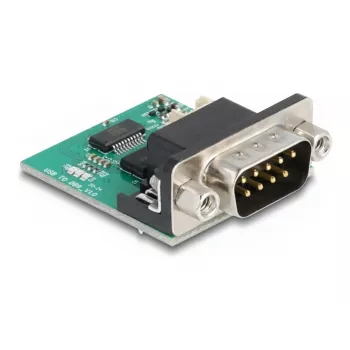 DeLOCK 90781 nuoseklus keitiklis kartotuvas izoliatorius USB 2.0 RS-232 juodas žalias