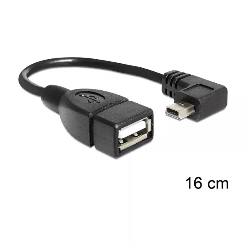 USB laidas DeLOCK 83245 0,16 m USB A Mini-USB B juodas