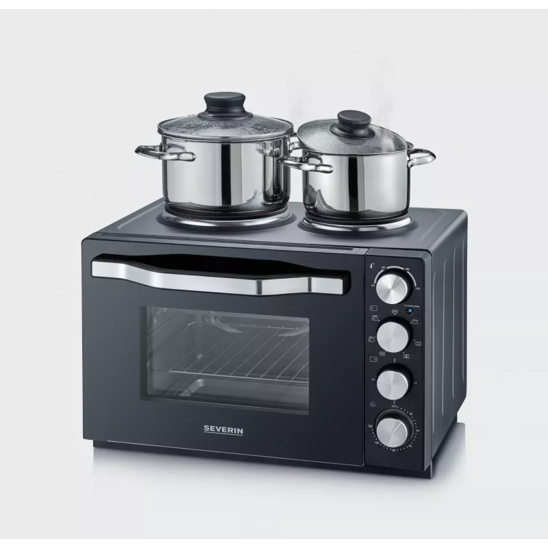 Skrudintuvė-or kaitė Severin TO 2074 30L 2500W Juoda Kepimo grotelės