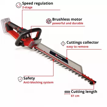Akumuliatorinė gyvatvorių žirklė Einhell 3410935 18V ličio jonų 2,65 kg