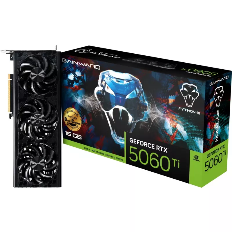 Vaizdo plokštė Gainward GeForce RTX 5060 Ti 16 GB GDDR7