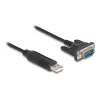 DeLOCK USB 2.0 į nuoseklųjį RS-232 adapteris 50 cm FTDI juodas