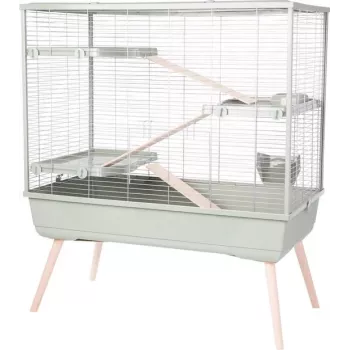 Triušių narvas ZOLUX Neolife 100 XL žalias — metalas/plastikas, 990×540×1140 mm, 15 mm tarpai tarp virbų, triušiams 10–15,9 kg
