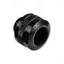 Jungtis Alphacool 17471 — žalvaris juoda, Ø22 mm, aukštis 20 mm