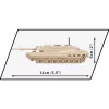 Statybinis rinkinys Cobi Abrams M1A2 — 174 vnt., rekomenduojamas amžius 6+, smėlio spalvos