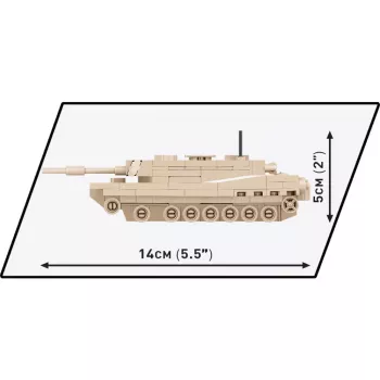 Statybinis rinkinys Cobi Abrams M1A2 — 174 vnt., rekomenduojamas amžius 6+, smėlio spalvos