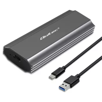 Qoltec 52271 saugojimo diskų dėklas SSD dėklas Pilka M.2