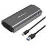 Qoltec 52271 saugojimo diskų dėklas SSD dėklas Pilka M.2