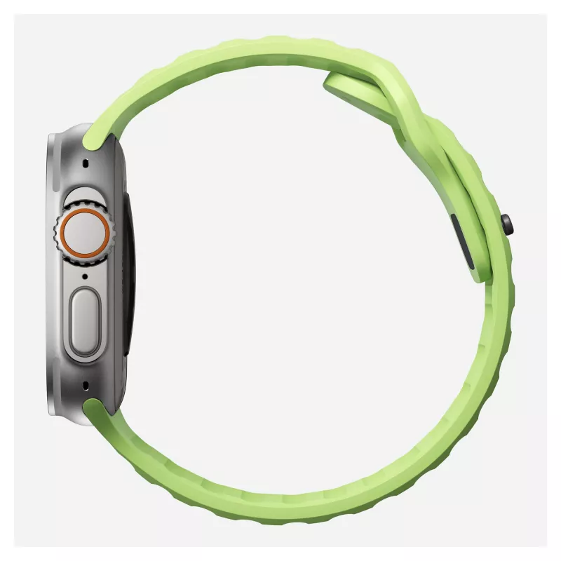 Band Nomad Sport Band šviesiai žalia guma — plotis 21,5 mm, riešas 160–195 mm