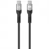 Manhattan Fast USB-C į USB-C kabelis (240 W), 1 m, 240 W nešiojamojo kompiuterio įkrovimas + spartusis duomenų ir vaizdo perdavimas, veikia su VISais nešiojamaisiais kompiuteriais (reikia atskiro USB-C 240 W sieninio įkroviklio), 40 Gbps itin spartus perdavimas, juodas, 3 metų garantija