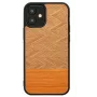Man and Wood telefono dėklas, skirtas „iPhone 12 mini“, silkės rašto (arancia) juodas