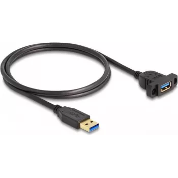 DeLOCK SuperSpeed USB 5 Gbps kabelis USB Type-A patinas į USB Type-A patelė 1 m juodas