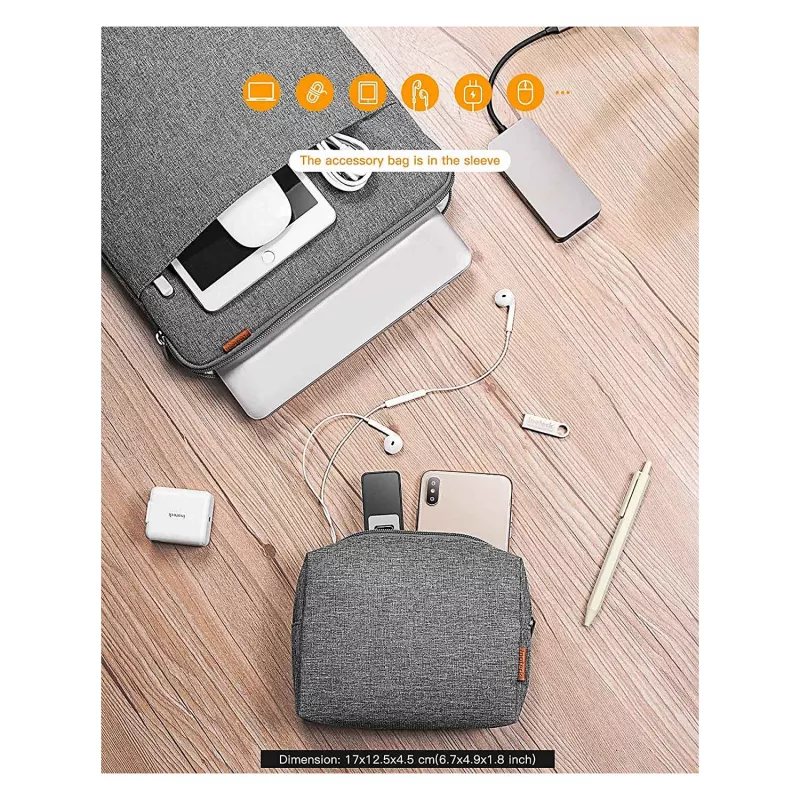 Sleeve case Inateck LB01006 for 33 cm (13 inch) devices, Pilka
