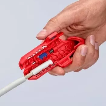 Izoliacijos nuėmimo įrankis Knipex ErgoStrip PV 16 95 03 fotovoltiniams kabeliams, reguliuojamas stabdiklis, ergonomiška rankena