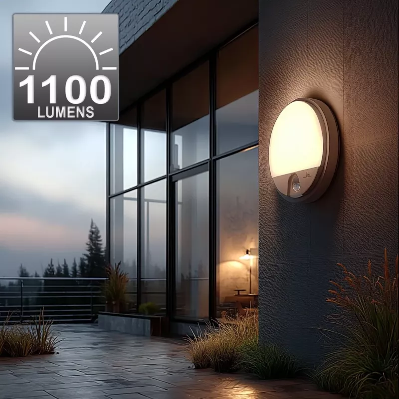 LED lempa MACLEAN MCE291W su IR judesio jutikliu, 10W, 3000K
