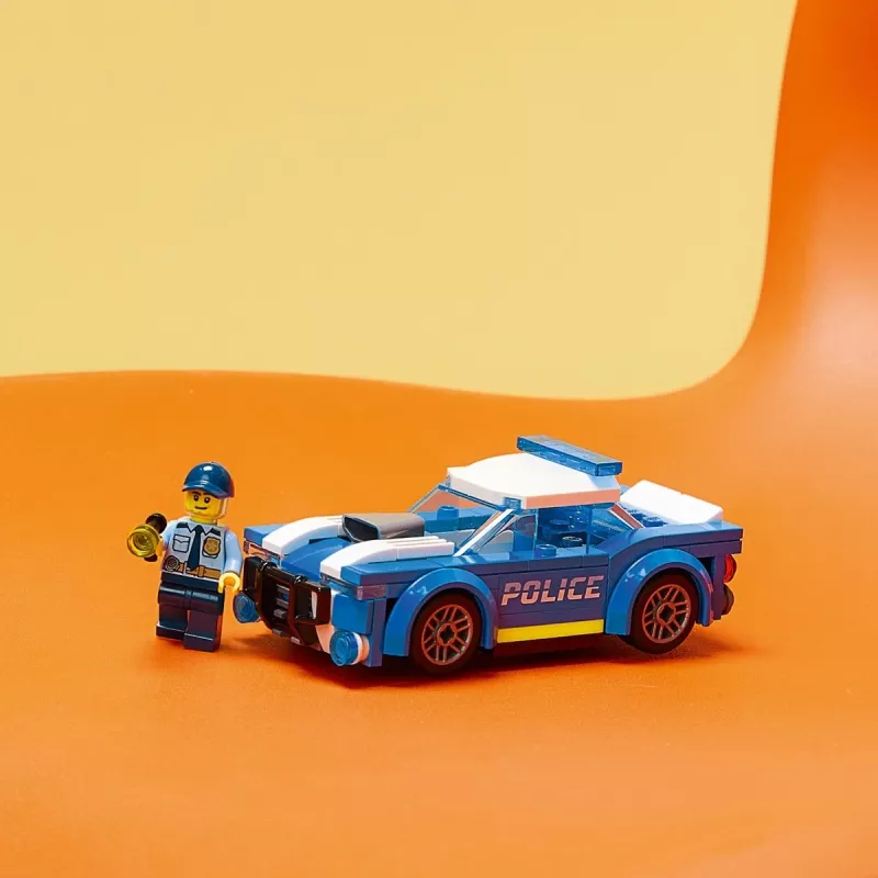 LEGO 60312 City Police Car Toy for Kids 5 Plus Years Old with Officer Minifigure Small Gift Idea Adventures Series Chase Vehicle Building Set Singl