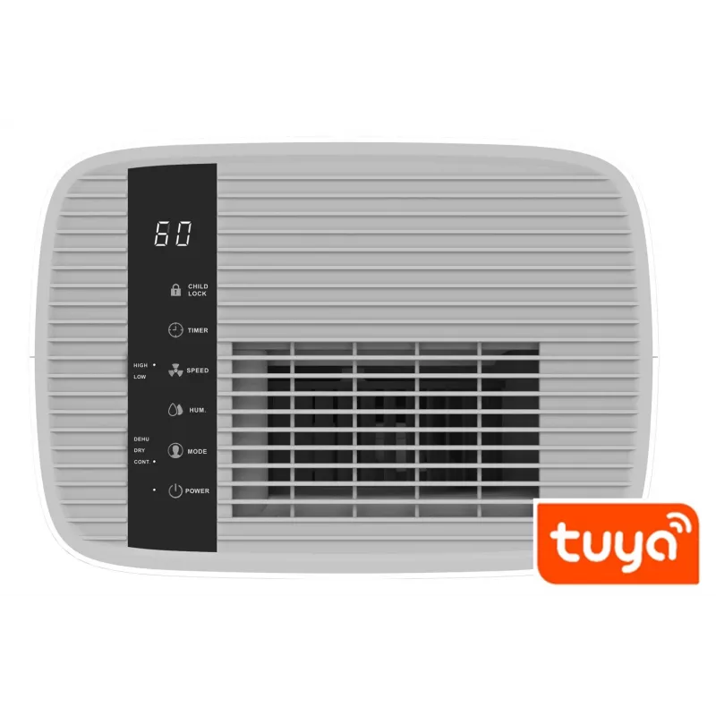 Oro sausintuvas BLAUPUNKT ADH601 — 2,5 l bakelis, 16 l/24h, 245 W, 48 dB, Wi‑Fi, 20–40 m², baltas