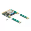 DeLOCK Mini PCIe I/O 1 x USB 2.0 Type-A lizdas pilno dydžio pusės dydžio