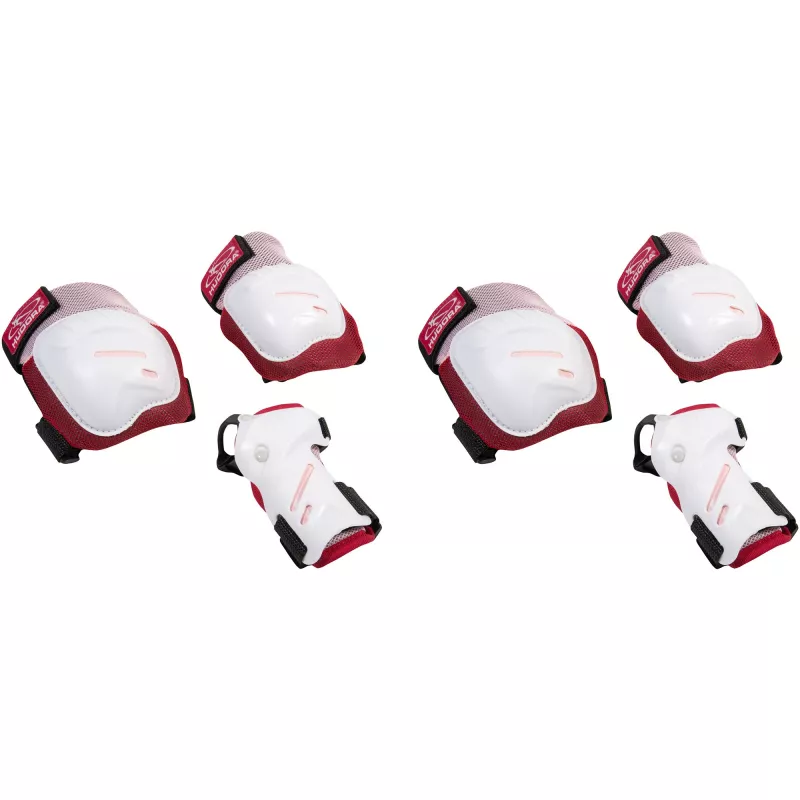 biomechaninis apsaugų rinkinys Comfort (rožinė/baltas, M dydis)