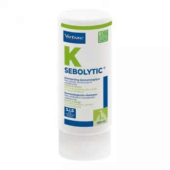 Šampūnas VIRBAC SEBOLYTIC SIS 250 ml — veterinarinis seborėjos gydymas