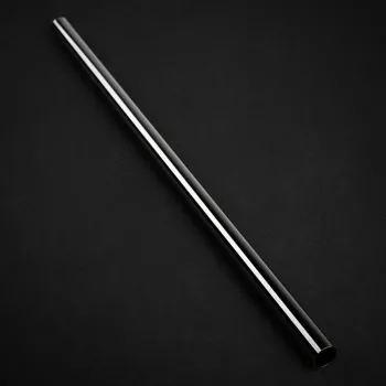 Bitspower None Chamfer Brass Hard Tubing 12mm AD, 500mm - juodas blizgesys