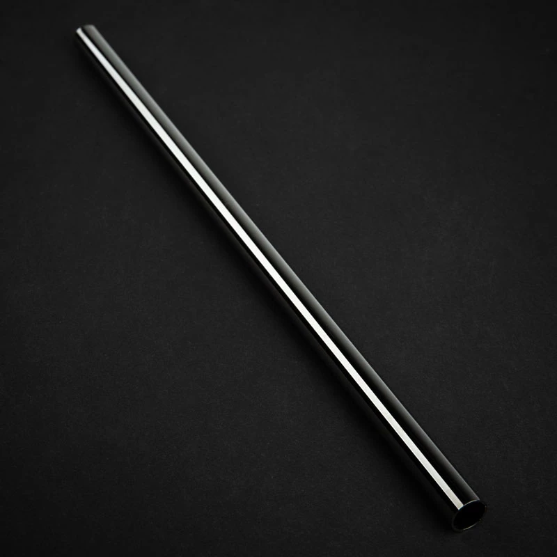 Bitspower None Chamfer Brass Hard Tubing 12mm AD, 500mm - juodas blizgesys