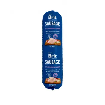 Šlapias šunų maistas Brit Premium vištiena ir triušis 800 g