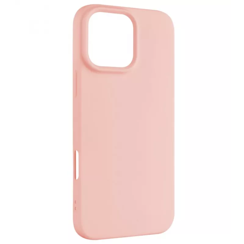 Apsauginis galinis dėklas FIXED, skirtas Apple iPhone 16 Pro Max, gumuota apdaila, rožinis