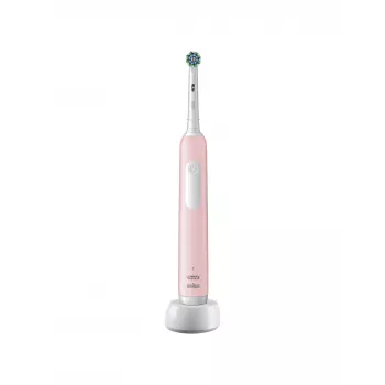 Oral-B Electric Toothbrush Pro Series 1 Cross Action suaugusiems, įkraunama, rožinė, 1 šepetėlio galvutė, 3 dantų valymo režimai