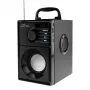 Belaidis garsiakalbis MEDIA-TECH MT3179, 20 W (RMS 15 W), Bluetooth 5.1, FM, MicroSD, USB, AUX, ličio jonų, 6 val., medinis korpusas