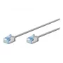 Goobay Ultra-Flexible CAT 6A komutacinis kabelis plonas U/FTP pilkas - itin trumpas kištukas (74304)