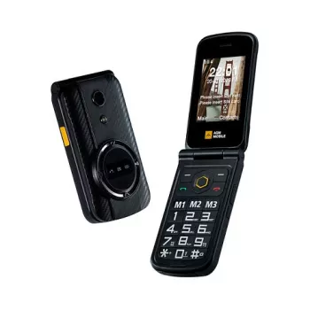 Atverčiamas telefonas AGM M8 FLIP — Dvi SIM kortelės, 2,8 colio (7,11 cm) ekranas, 1500 mAh baterija, 162 g, juodas