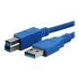 MediaRange - USB laidas - USB Type B (V) į USB Type A (V) - 3,0m - Mėlynas (MRCS149)