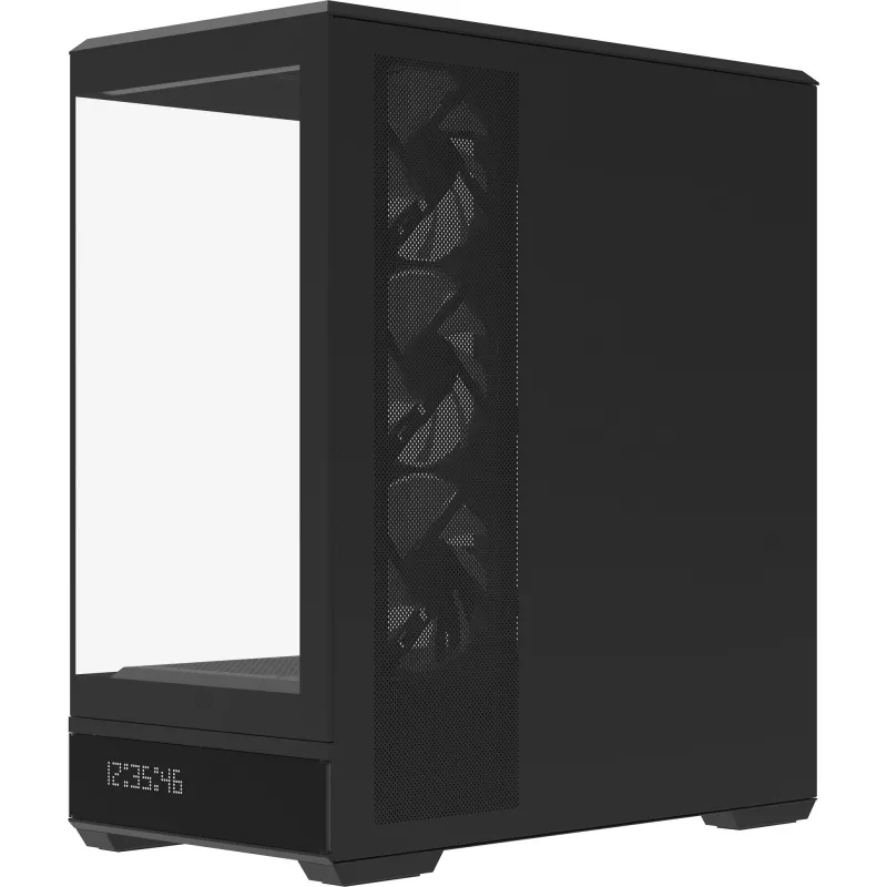 Kompiuterio korpusas AeroCool Geh Midi P500B-Digi Juoda