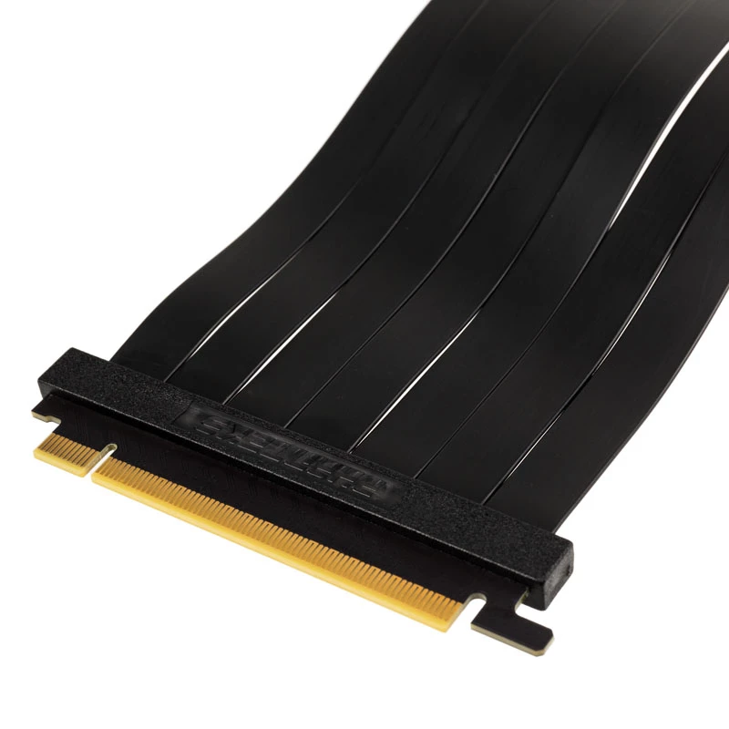PHANTEKS PCIe x16 Riser Ribbon kabelis, 90 laipsnių, 22 cm - juodas