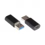 Alcasa USB-AD300 kabelio adapteris USB 3.0 / USB 3.1 (1-os kartos) A USB C juodas (USB-AD300)