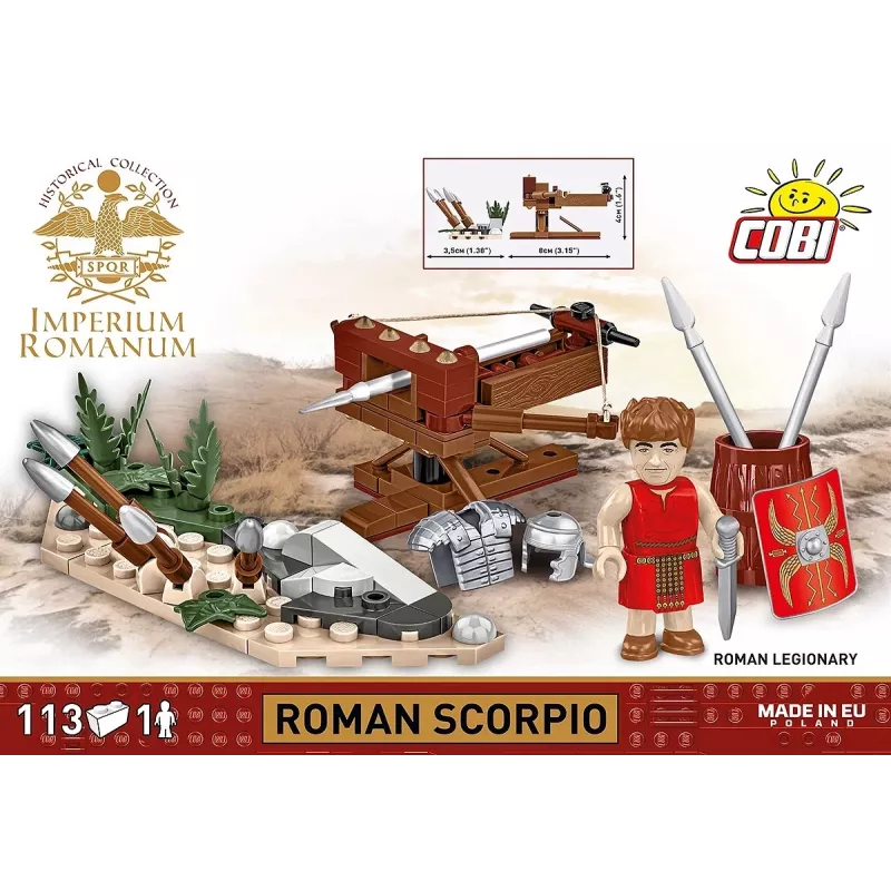 Statybinio blokelio rinkinys Cobi Imperium Romanum Romėniškasis skorpijonas — 113 vnt.